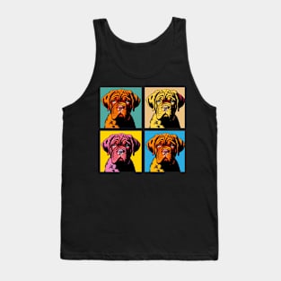 Pop Retro Art Dogue de Bordeaux - Cute Puppy Tank Top